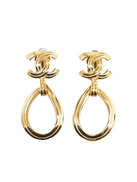 chanel drop earings|pre owned chanel earrings.